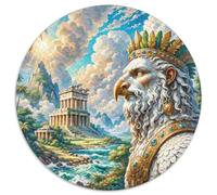 Aigle Circulaire Puzzle Convient pour Adultes Et Enfants 1000 Pièces, Pets Mignons Fun Défiant Unique Toy (67.5x67.5cm)