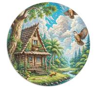 Aigle Circulaire Puzzles Convient pour Adultes Et Enfants 1000 Pièces Pets Mignons Fun Défiant Jeu Éducatif Unique Toy (67.5x67.5cm)