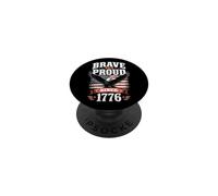 Aigle Courageux Patriotique Américain PopSockets PopGrip Adhésif