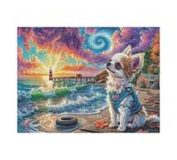 Aigle dans Le Ciel au Coucher du Soleil 500 Pièces Puzzle Collectionneur en Carton Rigide sans Déformation Très Difficile Motif Complexe Décoration Murale Qualité Premium 500 PCS