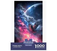 Aigle de Fantasy Puzzle 3D en Papier 70x50cm/1000pcs, Ciel Magique - Créatif & ÉduChatif, Parfait pour Se Détendre + Décorer, Excellent Cadeau pour Tous
