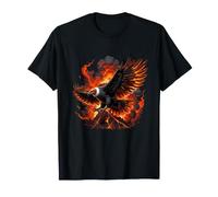 Aigle de feu Volcan explosif avec Ailes de Lave T-Shirt