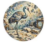 Aigle de la Réparation du Temps 1000 Pièces Casse-tête Fantastique Magique Puzzle Rond pour Adultes Et Enfants Classiques l'art De La Décoration Moderne Décompression 1000pcs (67.5x67.5cm)
