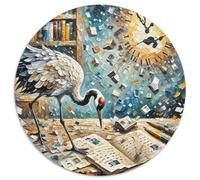 Aigle de la Réparation du Temps 1000 Pièces Puzzle Fantastique Magique Puzzle Circulaire pour Adultes Et Enfants Classiques l'art De La Décoration Moderne Décompression 1000pcs (67.5x67.5cm)