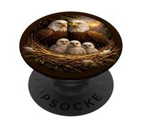 Aigle de mer à tête Blanche - Oiseau de Proie - Liberté - Oiseaux de Proie PopSockets PopGrip Adhésif