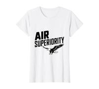 Aigle de supériorité aérienne pour Les Amateurs d'oiseaux T-Shirt Graphique avec Valeur, Femme, Blanc, M