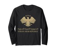 Aigle de Syrie 2025 - Symbole de la fierté Nationale Graphique Manche Longue