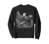 Aigle dessiné artistiquement dans la Nature Sweatshirt