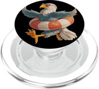 Aigle drôle avec Lunettes de Soleil et Bague pour Les Vacances PopSockets PopGrip pour MagSafe