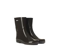 Aigle Eliosa Bottil - Bottillon Pluie Imperméable pour Femme en verni | Caoutchouc Naturel , Finition Laquée Tendance et Élégante, Tige Souple Légère, Semelle Antidérapante