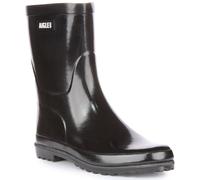 AIGLE Eliosa Bottil Vintage à Enfiler Caoutchouc Pluie Femmes Bottes en Noir 4 -