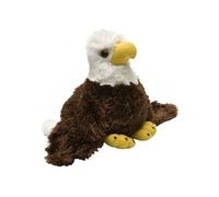 aigle en peluche junior 18 cm en peluche marron/blanc