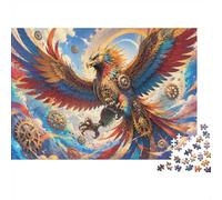 Aigle Engrenage Ciel Puzzle, 1000 Pièces Jeu Intérieur Adulte | 70x50cm Carton, Exercice Mental, Finition Lisse, Amateurs De Puzzles, Réduction Du Stress