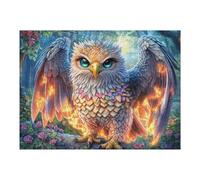 Aigle Fantastique aux Ailes de feu dans la forêt de Fleurs Puzzles 500 Pièces pour Adultes Educa Difficile Challenge Artistique Relaxation Art Décoration Intérieure Famille 500 PCS