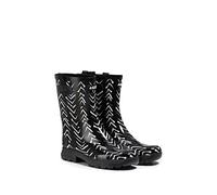 Aigle Femme ALYA Print Botte de Pluie, Chevron, 38 EU Large