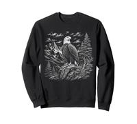 Aigle fière dessinée artistiquement dans la Nature Sweatshirt