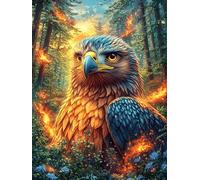 Aigle Flamboyant 300 Pieces Casse-tête Créatif en Carton Épais Rigide Animaux de Paysage Naturel Difficulté Moyenne Activité Manuelle Loisir Créatif Cadeau Noël Qualité Premium 300 PCS