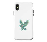 Aigle Fleuri Oiseau Ailes Art Botanique Coque pour iPhone X/XS