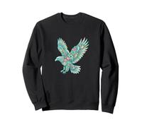 Aigle Fleuri Oiseau Ailes Art Botanique Sweatshirt