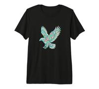 Aigle Fleuri Oiseau Ailes Art Botanique T-Shirt Haut de Gamme