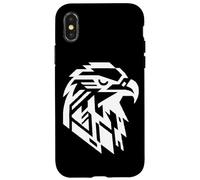 Aigle Flying Bird Majestic Animal Nature Freedom Face Logo Coque pour iPhone X/XS