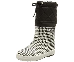 Aigle GIBOULEE Print, Botte de pluie Garçon Unisex Kinder, Pied de Poule, 21 EU