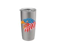 Aigle - Indépendance - Drapeau USA - Amérique Gobelet isotherme en acier inoxydable double paroi