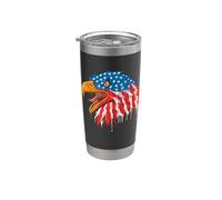 Aigle - Indépendance - Drapeau USA - Amérique Gobelet isotherme en acier inoxydable double paroi