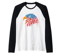 Aigle - Indépendance - Drapeau USA - Amérique Manche Raglan