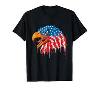 Aigle - Indépendance - Drapeau USA - Amérique T-Shirt Graphique avec Valeur