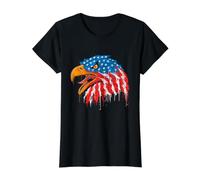 Aigle - Indépendance - Drapeau USA - Amérique T-Shirt Graphique avec Valeur