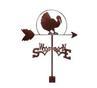 Aigle Libellule Dinde Girouette Indicateur De Direction du Vent Girouette Girouette en Acier Inoxydable avec Revêtement Antirouille Piquet De Jardin Décor Artistique