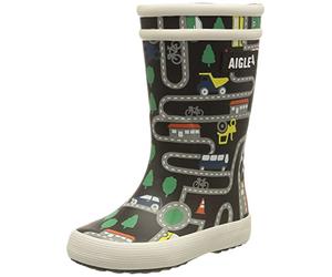 Aigle Lolly Pop Play2 Botte de Pluie, Multicolore Traffic, 33 EU