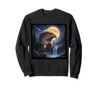 Aigle majestueux sous Le Ciel au Clair de Lune Sweatshirt