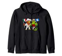 Aigle mexicain Quetzal Oiseau du Guatemala Drapeau Mexique Sweat à Capuche