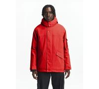 Parka mi-longue imperméable à capuche Aigle Copeland MTD Rouge XL