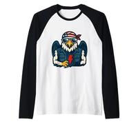 Aigle Patriote du Pouvoir et de l'indépendance Manche Raglan