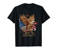 Aigle Patriotique et Drapeau Vintage pour célébration T-Shirt
