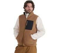 Aigle - Polaire sans manches en sherpa réversible - Sleeveless Fleece M Kraft pour Homme - Taille S - Marron Marron S