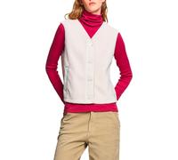 Aigle - Polaire sans manches - Sleeveless Fleece Button-Up Jacket W Milk - Taille 36 FR - Blanc Blanc 36 FR