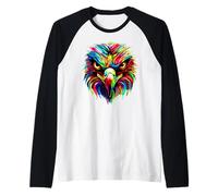 Aigle Pop Art Couleurs Vives Aigle Royal Fauconnier Chasseur Manche Raglan