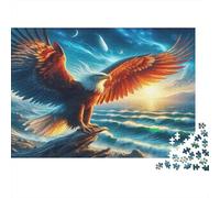 Aigle Puzzle 1000 Pièces Adulte avec Couleurs Éclatantes, Jeu De Puzzle Classique défi Entre Amis pour Un Tableau À Encadrer, Superbe Idée Cadeau 70x50cm/1000pcs