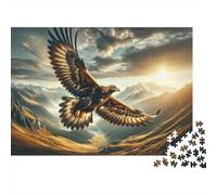 Aigle Puzzle 1000 Pieces Cadeau Unique Alpine Gorges Jeu Éducatif Défi Jouet À De Qualité Supérieure Peinture Art pour Adultes Et Enfants À Partir De 12 Ans 1000pcs (75x50cm)