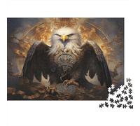 Aigle Puzzle 1000 Pièces Educa Jouet en Bois Divertissement Créatif De l'art De La Décoration Aura Divine Jeu Éducatif Challenge Toy Adultes & Enfants des 14 Ans 1000pcs (75x50cm)