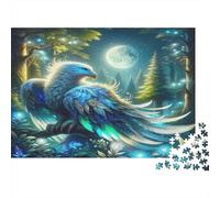 Aigle Puzzle 1000 Pièces en Carton Épais Et Robuste, Jeu De Puzzle Classique Maintenir De La Mémoire pour Une Soirée Entre Amis, Ambiance Cocooning Hiver 52x38cm/1000pcs