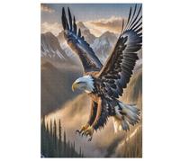 Aigle Puzzle Adulte 1000 Pièces Artisanat Cadeau Famille Puzzles Classique 3D Puzzle Jouet en Bois Cadeau Unique Décoration Intérieure (78×53cm)