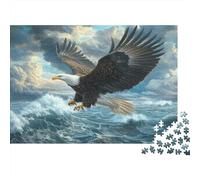Aigle Puzzle Adulte 1000 Pièces Puzzles 3D Abstrait Bricolage Moderne Art Mural Cadeau Unique Home Decor 1000pcs (75x50cm)