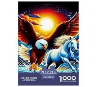 Aigle Puzzle De Loisir Élégant pour Activités Familiales Tranquilles, Soulignant Fantastique Tout en Encourageant Coopération Focus Et Plaisir Partagé À Domicile 52x38cm/1000pcs