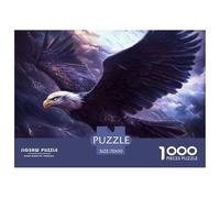 Aigle Puzzle Jigsaw 1000 Pièces Puzzles 70x50cm/1000pcs pour Adultes Et Enfants Cadeau Tempête Météo Jeu D'Intelligence Familial Bricolage Carton