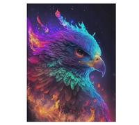 Aigle Puzzles Adulte 500 Pieces Cadeau Famille Puzzle Classique 3D EnfantsJouet en Bois Cadeau Unique 55×41cm